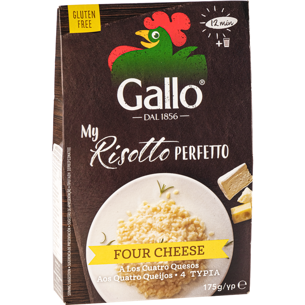 Смесь для ризотто «Riso Gallo» четыре сыра, 175 г #0