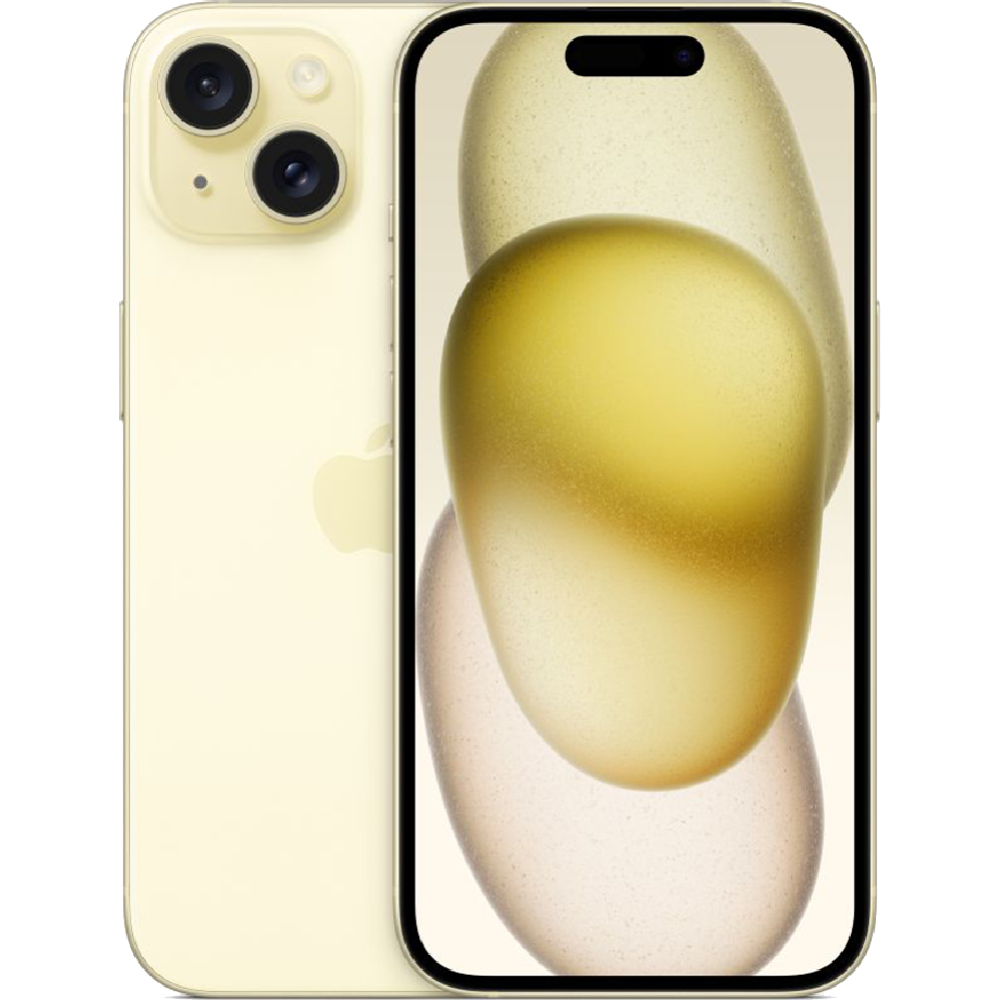 Смартфон «Apple» iPhone 15, 128GB, A3092, MV9L3CH/A, yellow