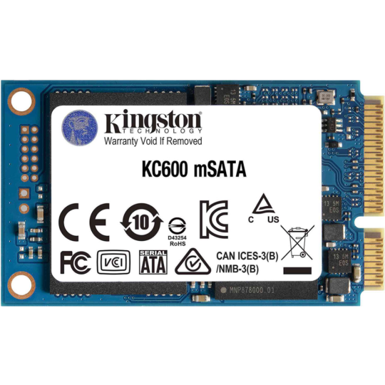 SSD диск «Kingston» 1024G, KC600, SATA3 mSATA, SKC600MS/1024G