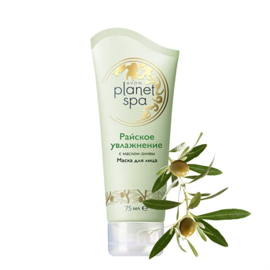 Маска для лица с маслом оливы Avon Planet SPA "Райское увлажнение", 75 мл