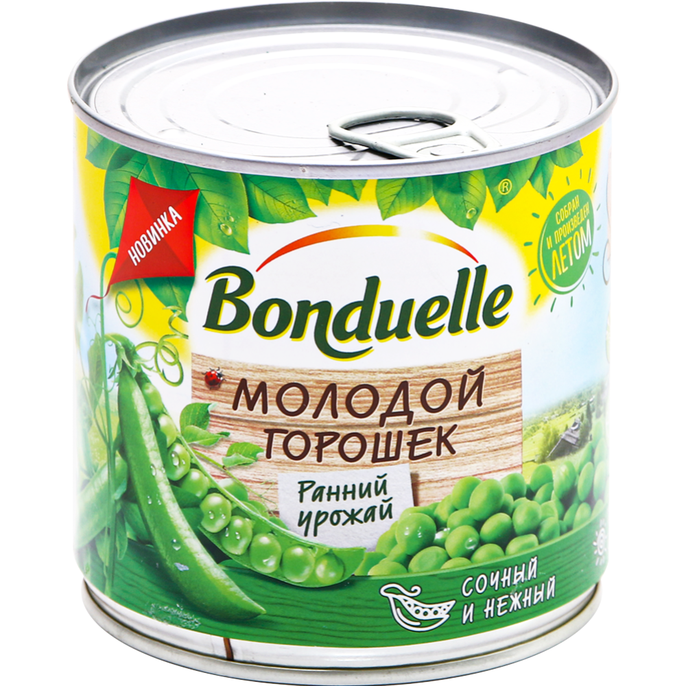 Го­ро­шек зе­ле­ный­«Bonduelle» кон­сер­ви­ро­ван­ный «Bonduelle» мо­ло­дой, 425 мл
