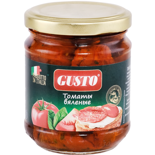 Томаты консервированные «Gusto» вяленые, в масле, 180 г