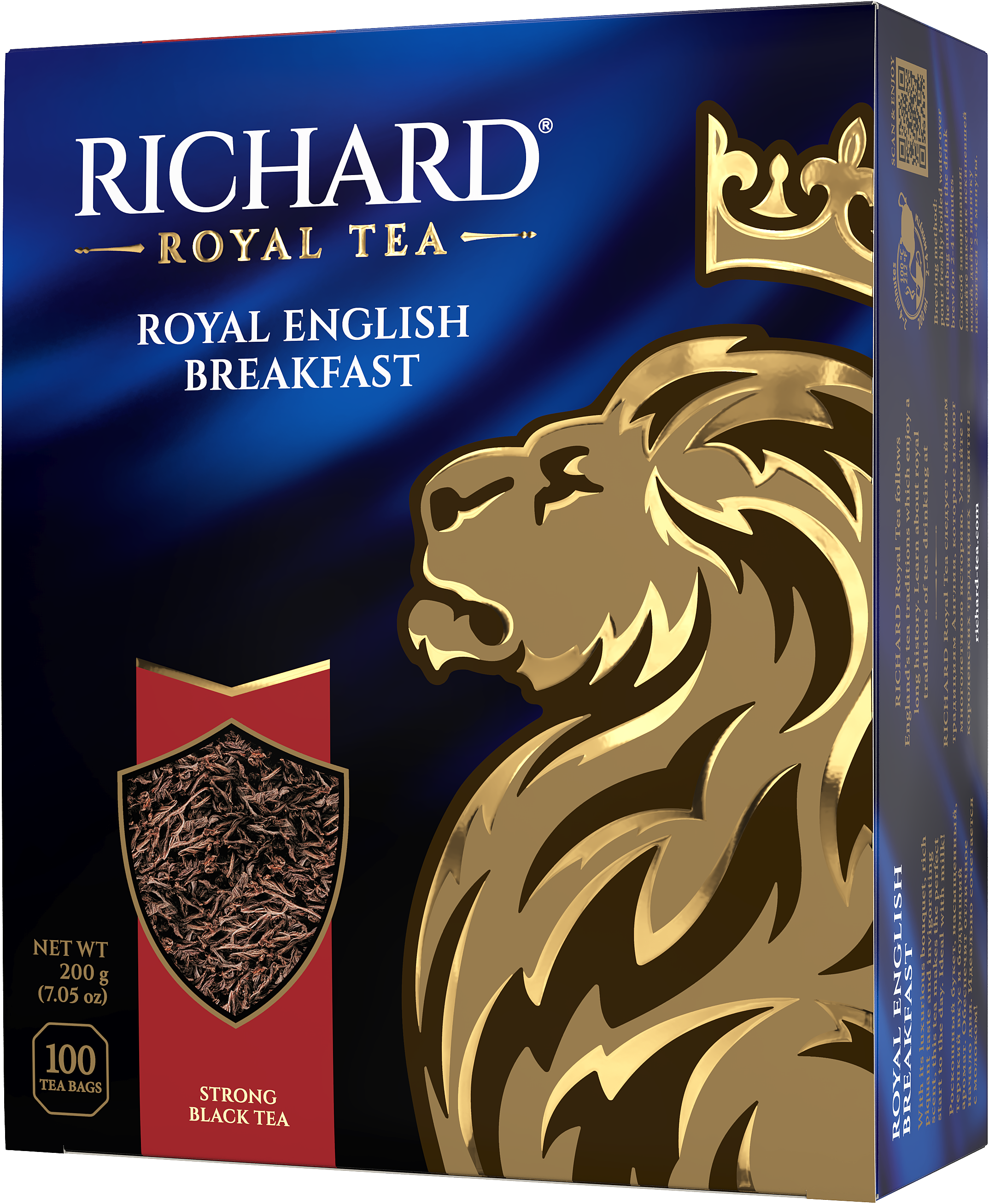 Чай черный в пакетиках Richard Royal English Breakfast, 100 пак