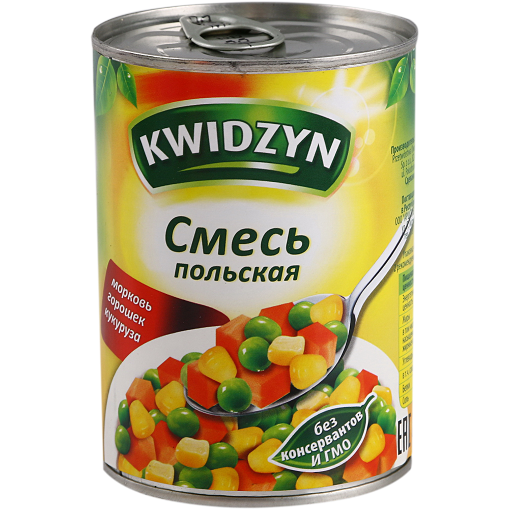 Овощи консервированные «Kwidzyn» смесь польская, 400 г