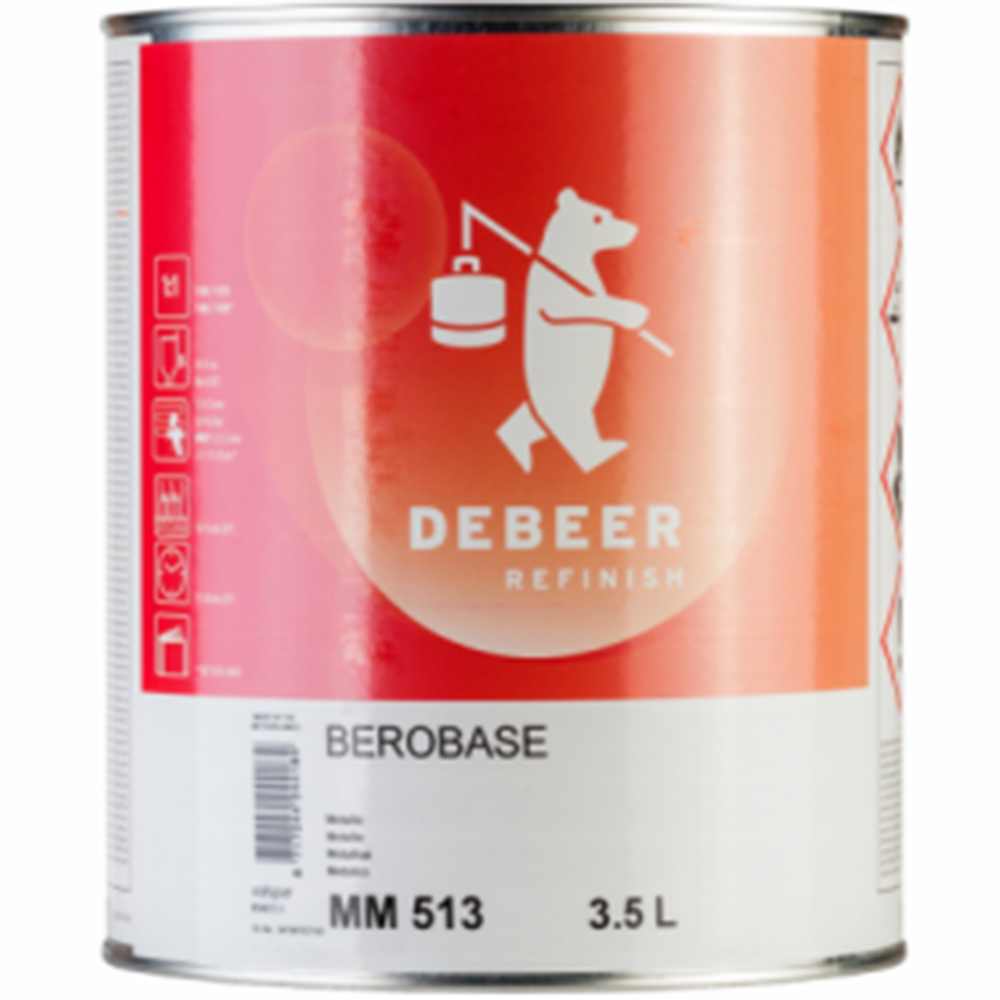 Эмаль «DeBeer» металлик ярко-красный, 5214/1,  1 л