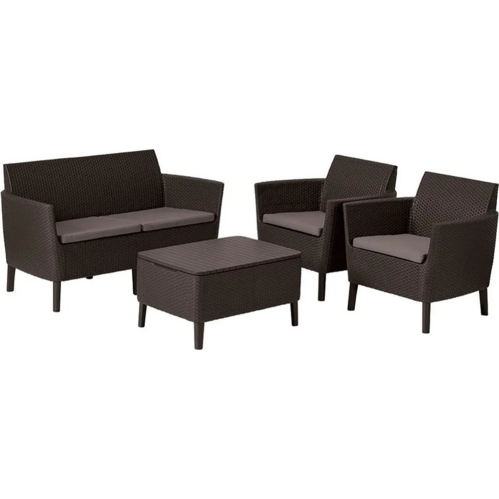 Набор садовой мебели «Keter» Salemo 2-Sofa Set, коричневый, 4 предмета