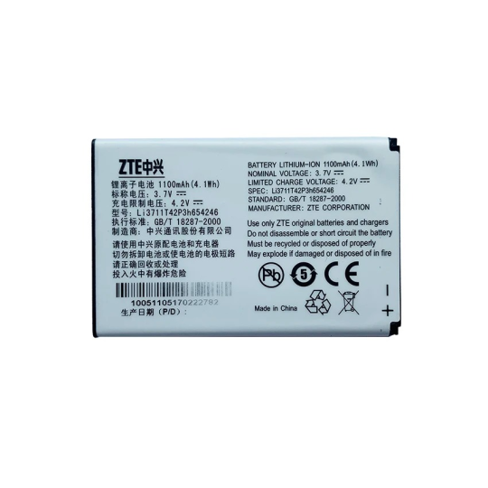 Аккумулятор LI3711T42P3H654246 для ZTE AC30/D800/D810/P728B/R750/V790/U215/U232/U235B/U720/U722/U900/U960/X501/X920