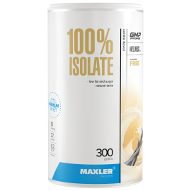 Изолят Maxler 100% Isolate (90% protein; low fat/sugar) 300 g (can) - Vanilla