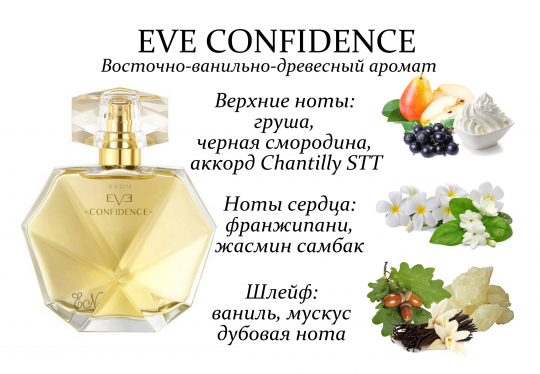 Парфюмерная вода Avon Eve Confidence для нее, 100 мл