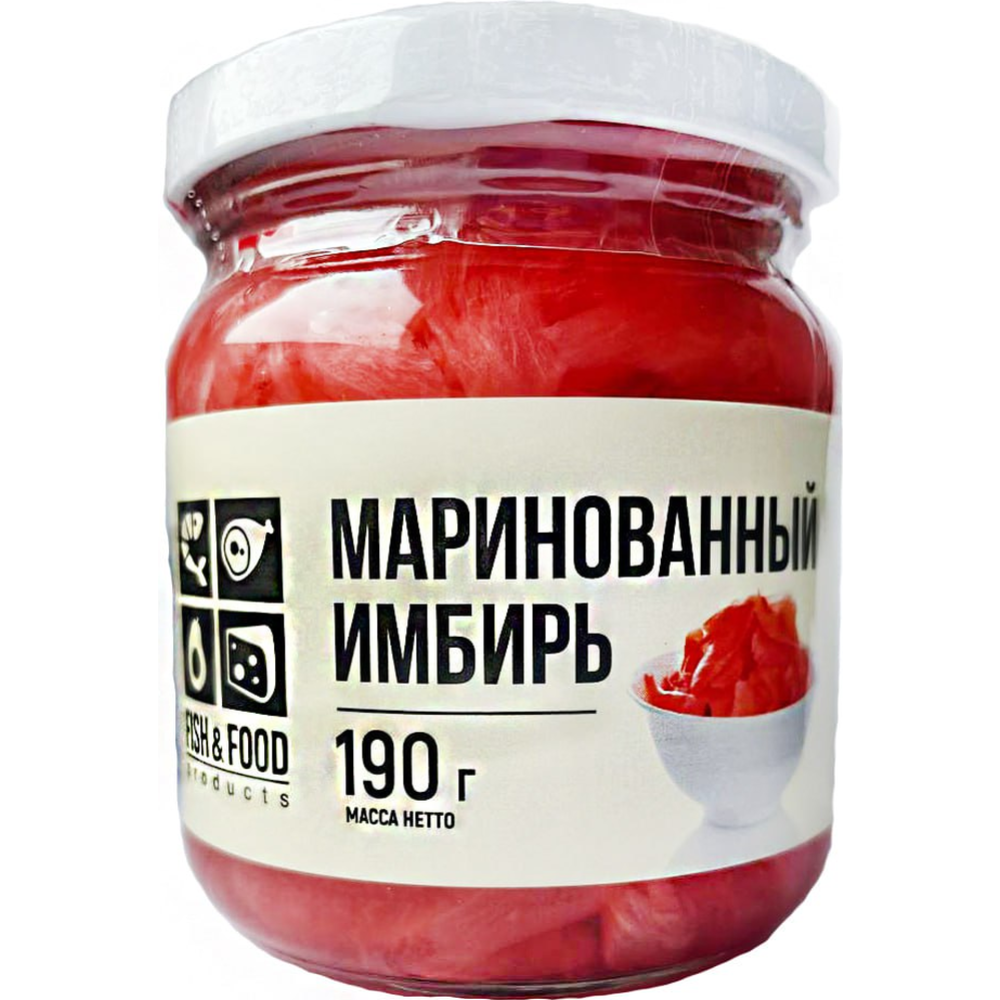 Имбирь маринованный «Fish» розовый, 190 г #0