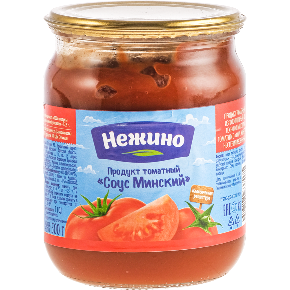 Продукт томатный «Нежино» соус Минский, 500 г #0