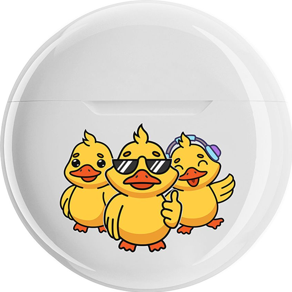 Наушники «Qumo» ViBE Ducks, ВТ 0101, Q42740, белый