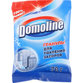 Гранулы для удаления засоров «Domoline» в пакете, 70 г