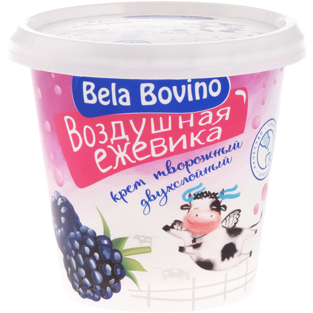 Творожный десерт «Молочный мир» Bela Bovino, ежевика, 3%, 135 г #0