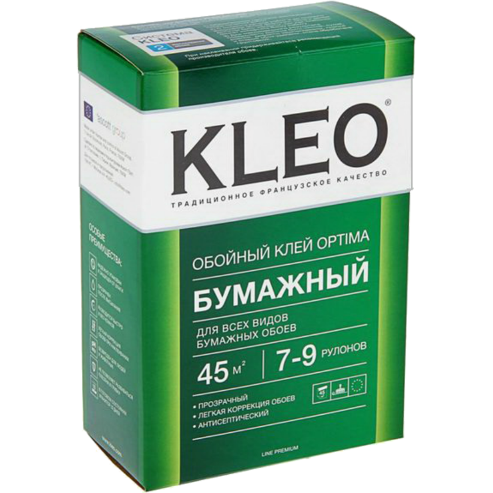 Клей для бумажных обоев «Kleo» Optima, на 35-45 м2, 160 г