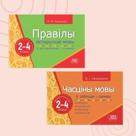 Правілы i часціны мовы па беларускай мове ў таблiцах і схемах. 2-4 класы