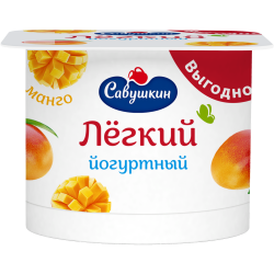 Йо­гурт­ный про­дукт «Лас­ко­вое лето» Легкий, манго, 1,5%, 120 г