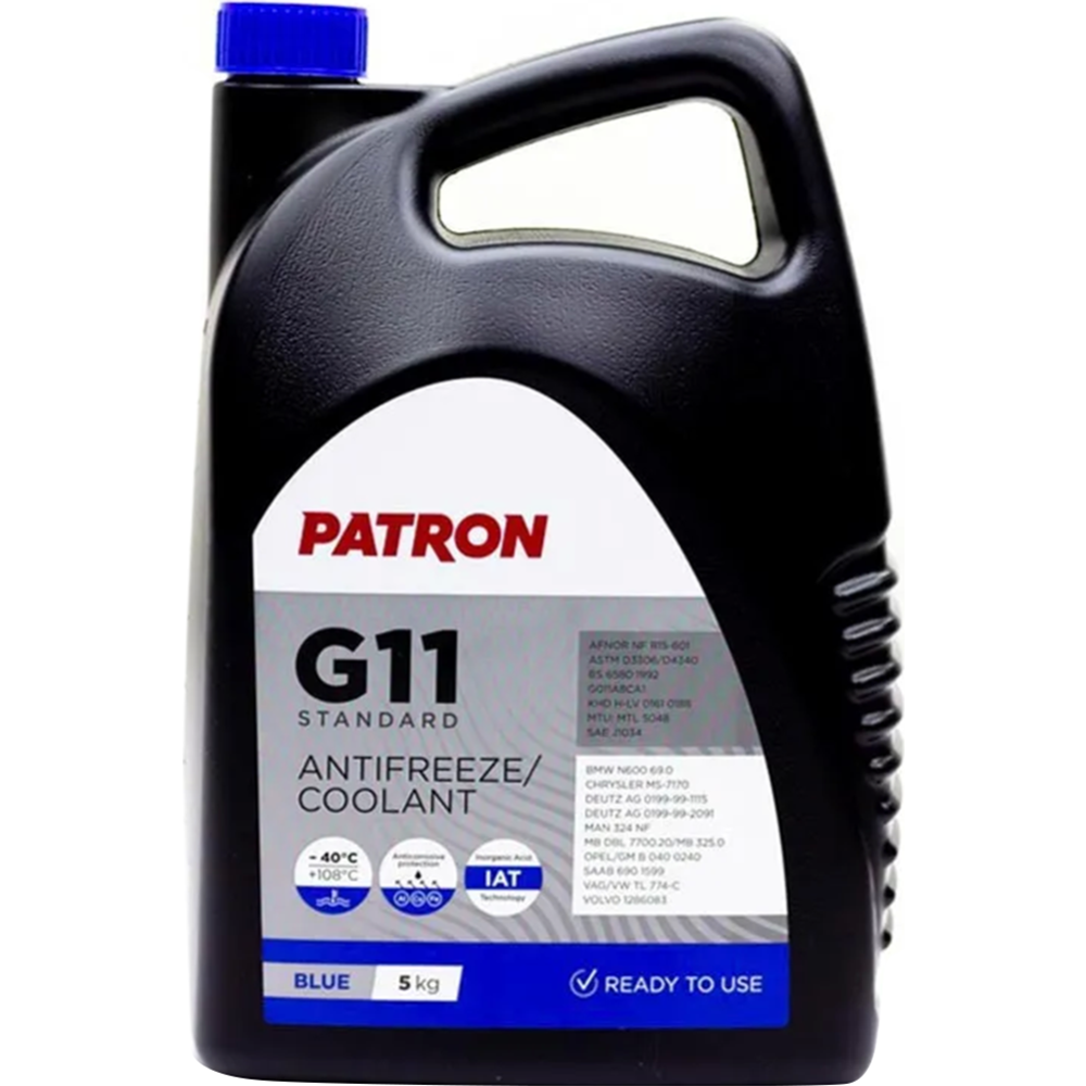 Антифриз «Patron» G11 Blue, PCF3005, 5 кг