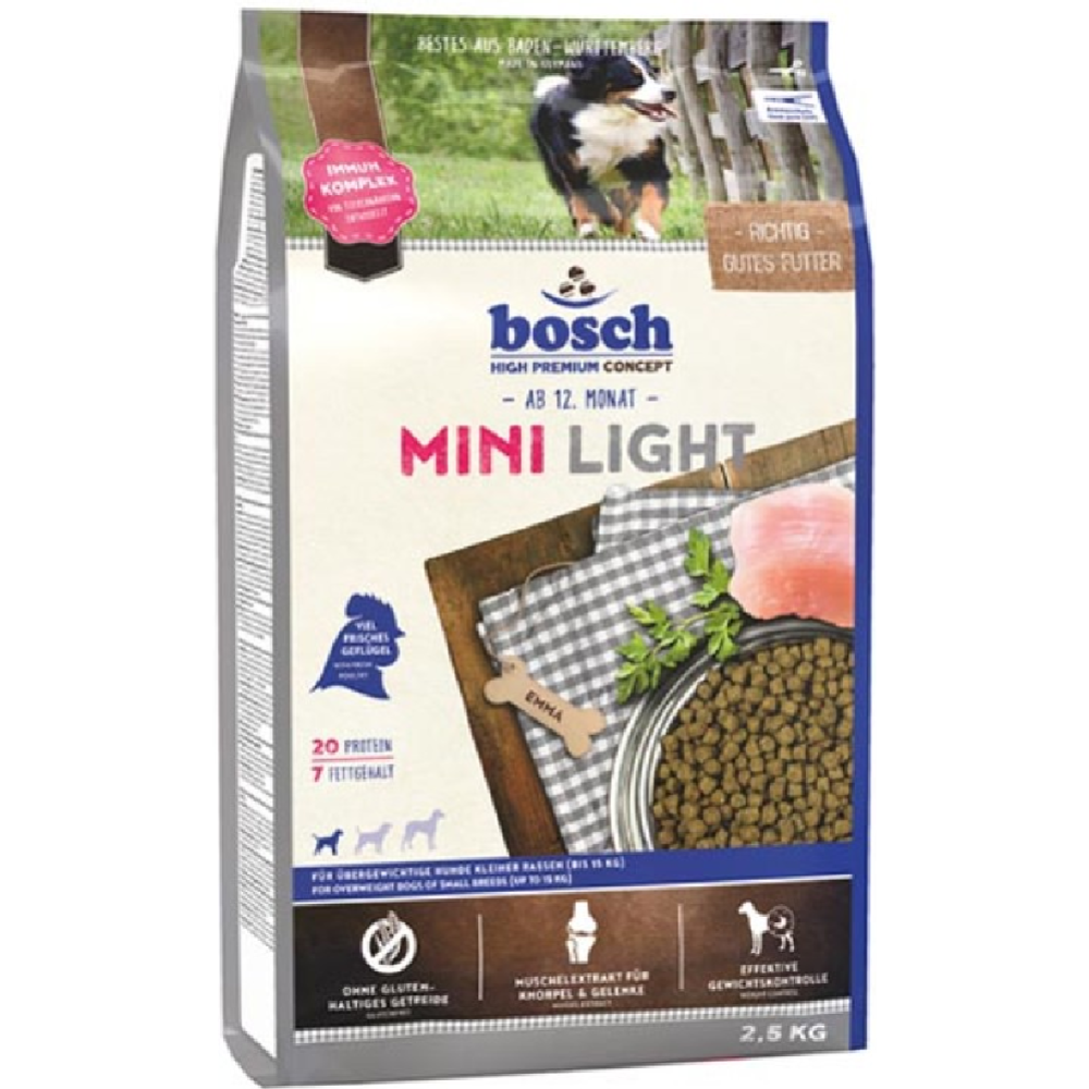 Корм для собак «Bosch» Mini Light, 5213025, птица, 2.5 кг