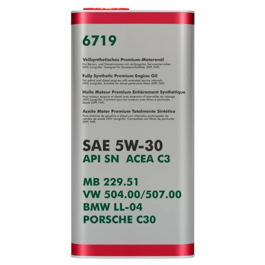 Моторное масло Fanfaro for VW/Audi/Skoda/Seat 5W-30 5л