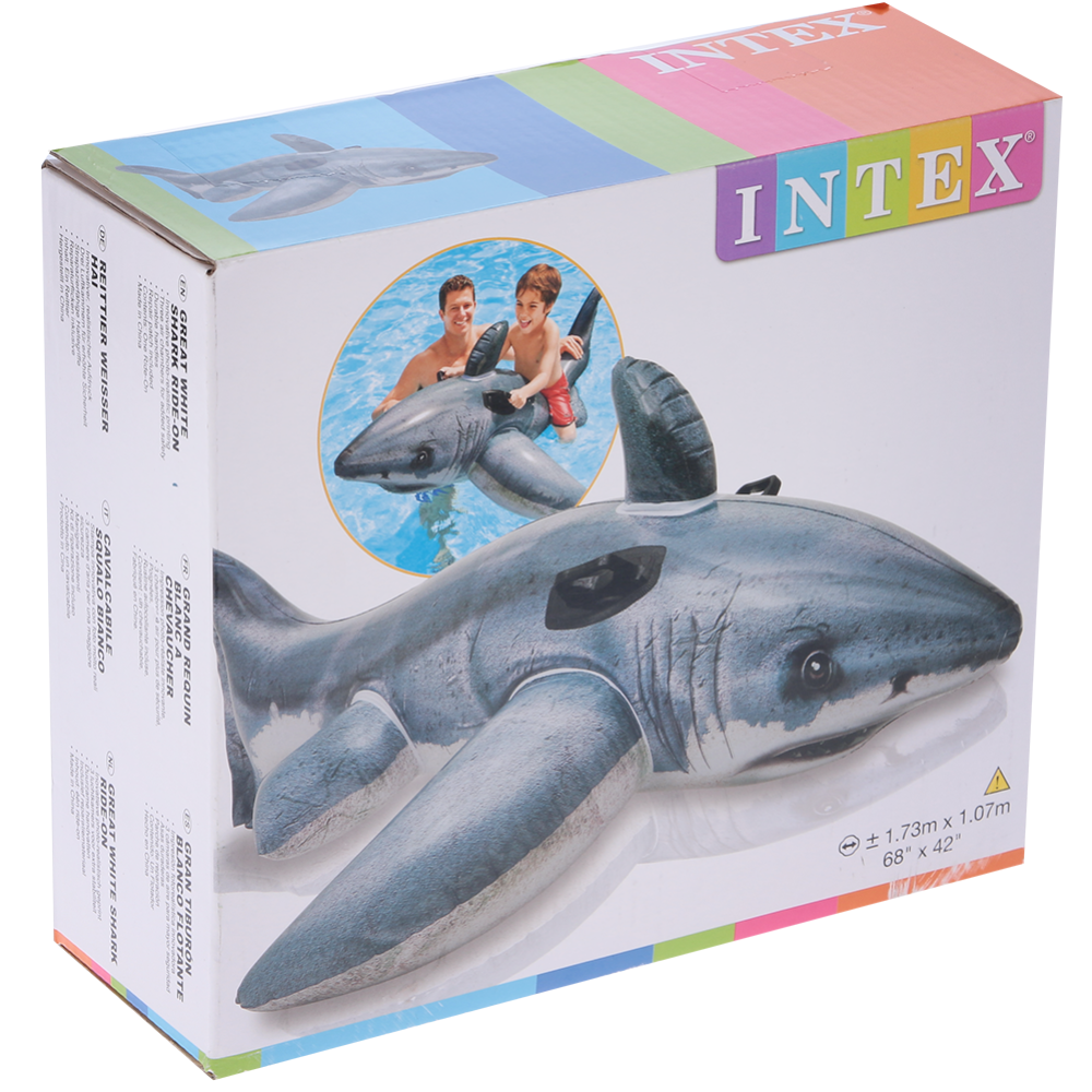 Игрушка надувная «Intex» Акула, 57525, 173х107 см