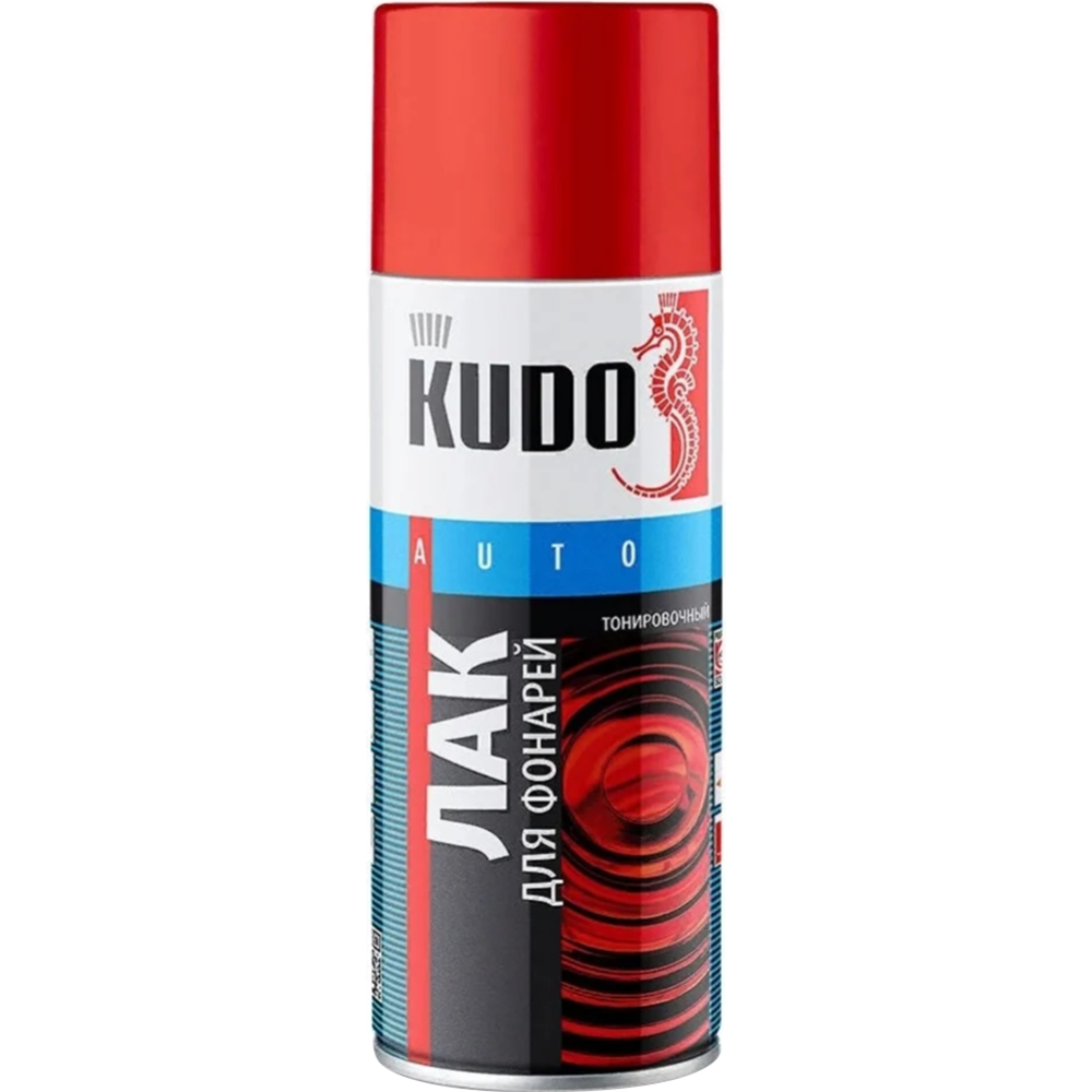 Лак автомобильный «Kudo» Для тонировки фар, красный, 520 мл