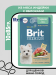 Пауч Brit Premium Dog для щенков мини пород с индейкой с яблоком в соусе, 10х85гр.