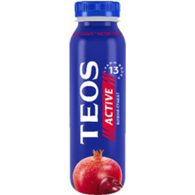 Йогурт пи­тье­вой «Teos» Active, вишня-гранат, 1.8%, 260 г