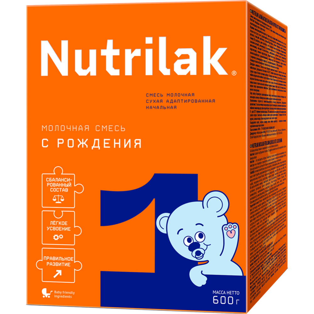 Смесь молочная сухая «Nutrilak» 1, 600 г #0