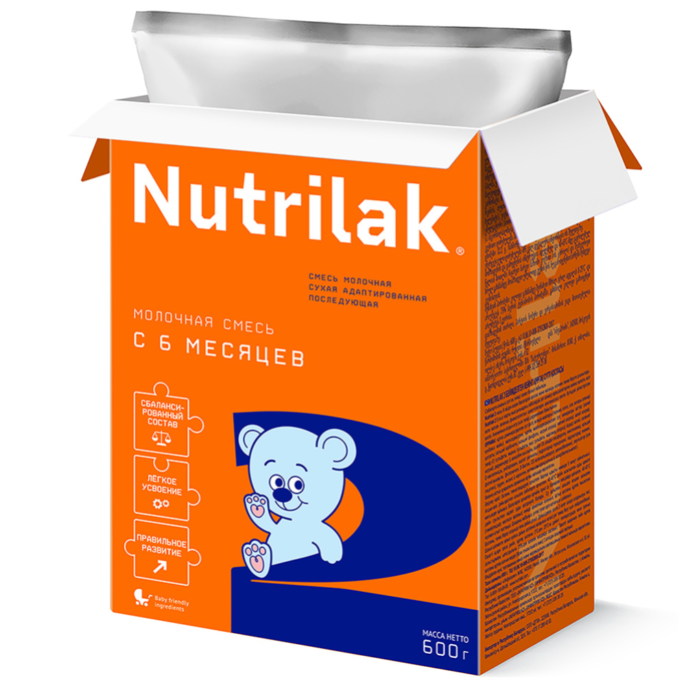 Смесь молочная сухая «Nutrilak» 2, 600 г #1