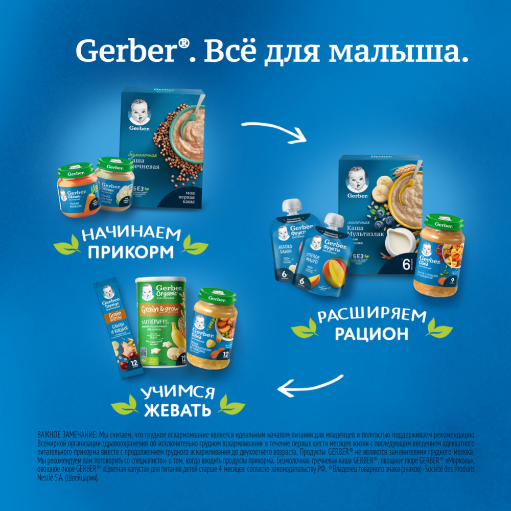 Каша сухая безмолочная «Gerber» кукурузная, 180 г #9