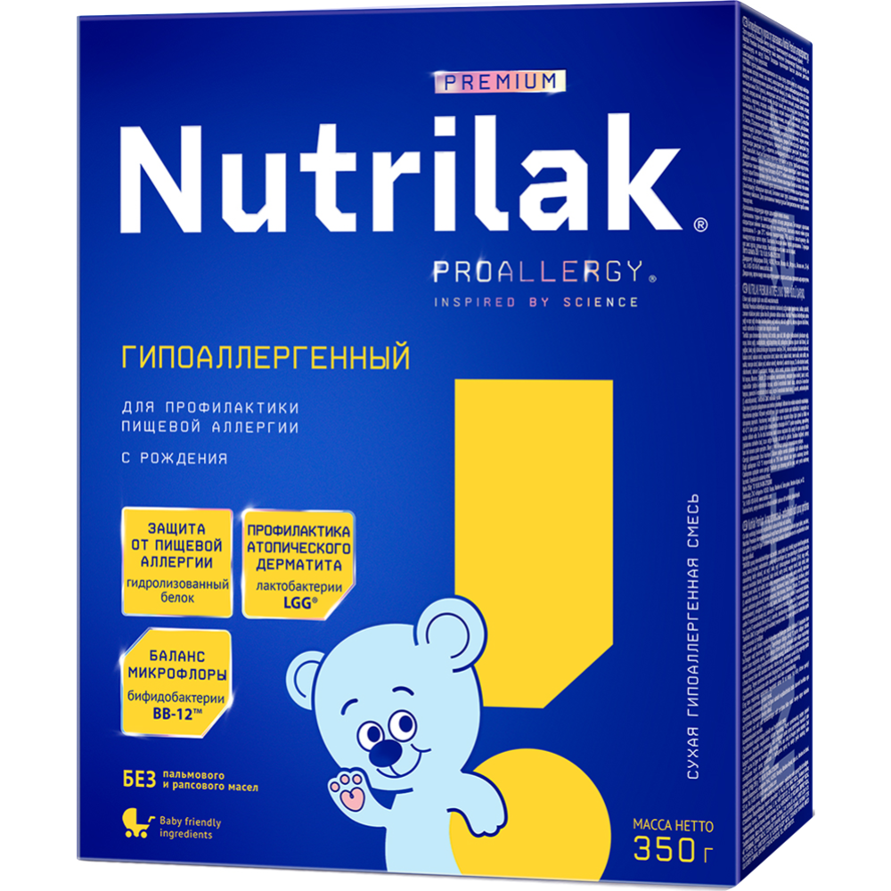 Смесь сухая «Nutrilak» Premium, гипоаллергенная, 350 г #0
