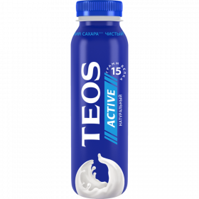 Йогурт пи­тье­вой «Teos» Active, на­ту­раль­ный, 2%, 260 г