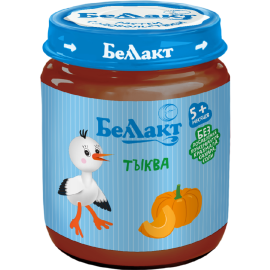 Пюре овощное «Беллакт» тыква, 100 г