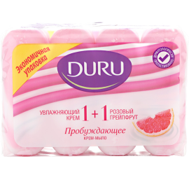 Мыло туалетное «Duru Soft Sensation» розовый грейпфрут 4х90 г