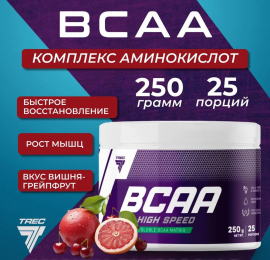 Аминокислота БЦАА Trec Nutrition BCAA High Speed 250 г Вишня-грейпфрут