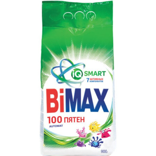 Стиральный порошок «BiMax» Automat, 100 Пятен, 9 кг