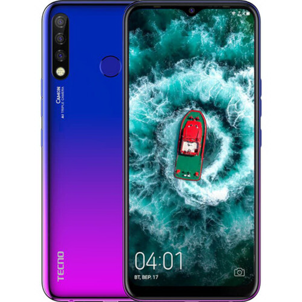 Смартфон «Tecno» Camon 12 CC7, 4/64 Gb, Dual Sim, Dawn Blue купить в  Минске: недорого, в рассрочку в интернет-магазине Емолл бай