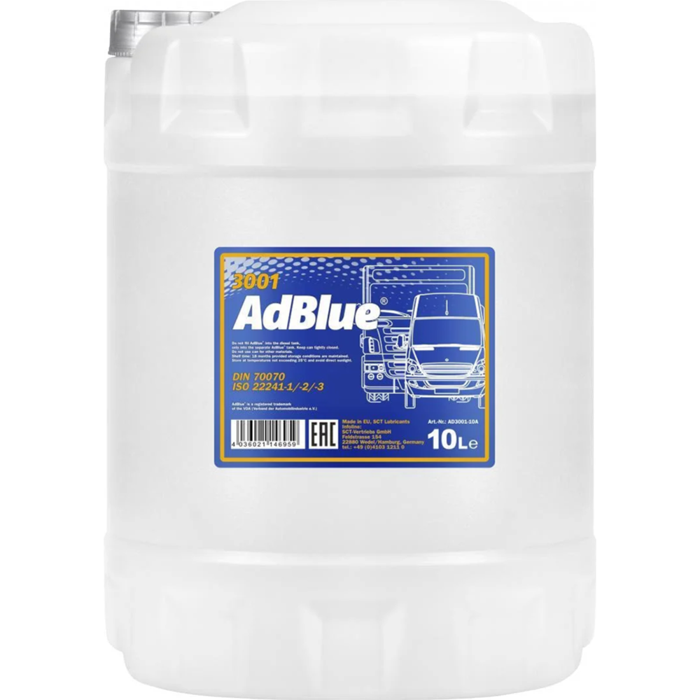 Присадка «Mannol» AdBlue AD3001-10, 10 л