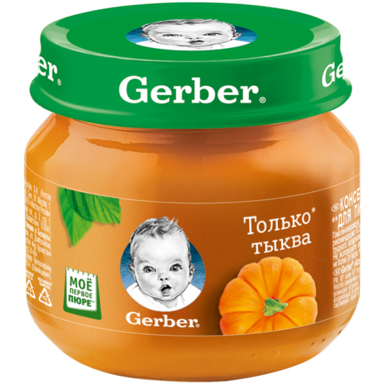 Пюре овощное «Gerber» тыква, 80 г