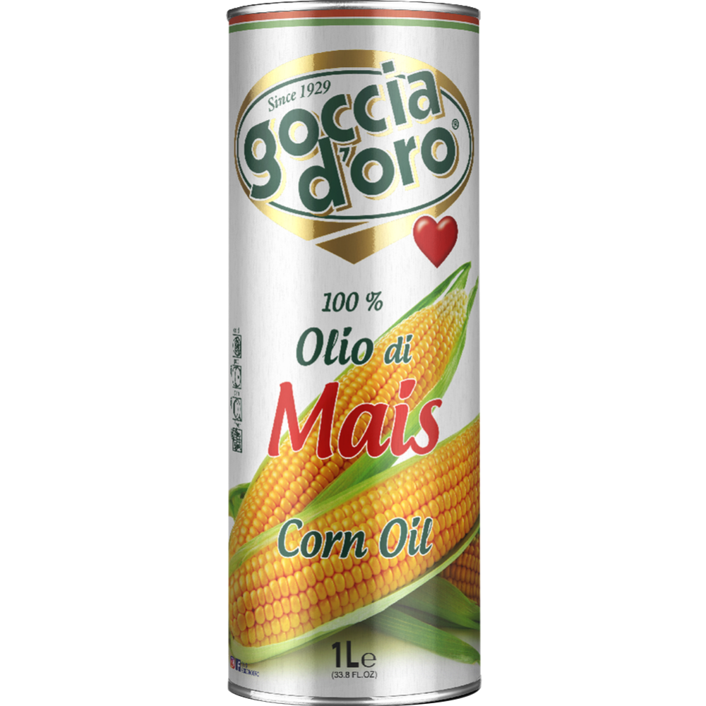 Масло кукурузное «GoggiaD`oro» рафинированное, 1 л