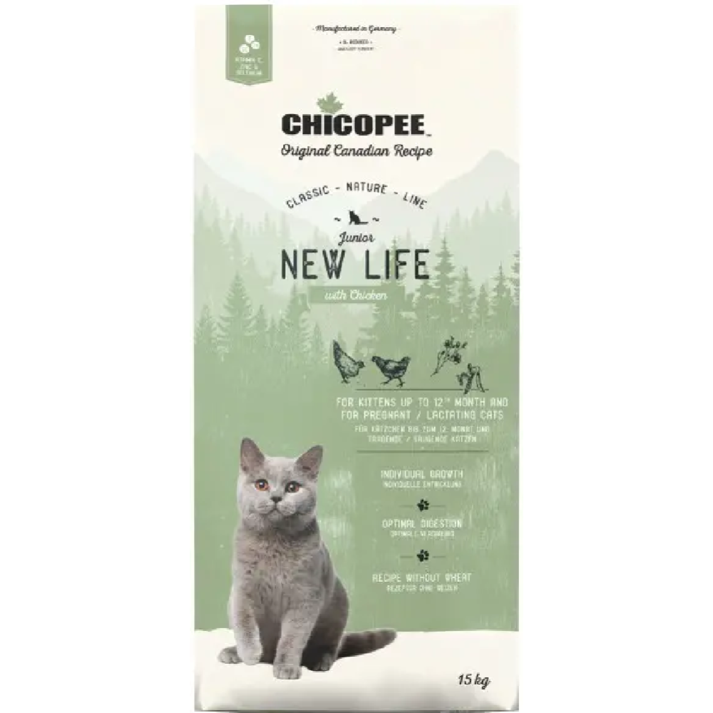 Картинка товара Корм для котят «Chicopee» CNL Junior New Life, 5283115, птица, 15 кг