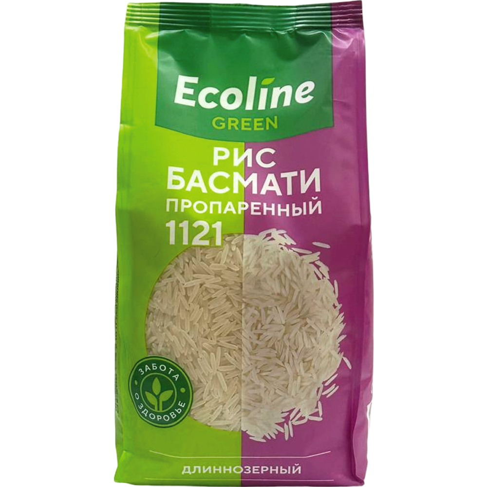 Рис «Ecoline Green» Басмати, пропаренный, длиннозерный, 800 г #0