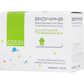 Тест-полоски «Bionime» GS550, 50 шт