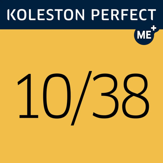 Крем-краска стойкая профессиональная для окрашивания волос Wella Professionals Koleston Perfect Me+ 10/38 Яркий Блонд Золотисто-Жемчужный  60 мл