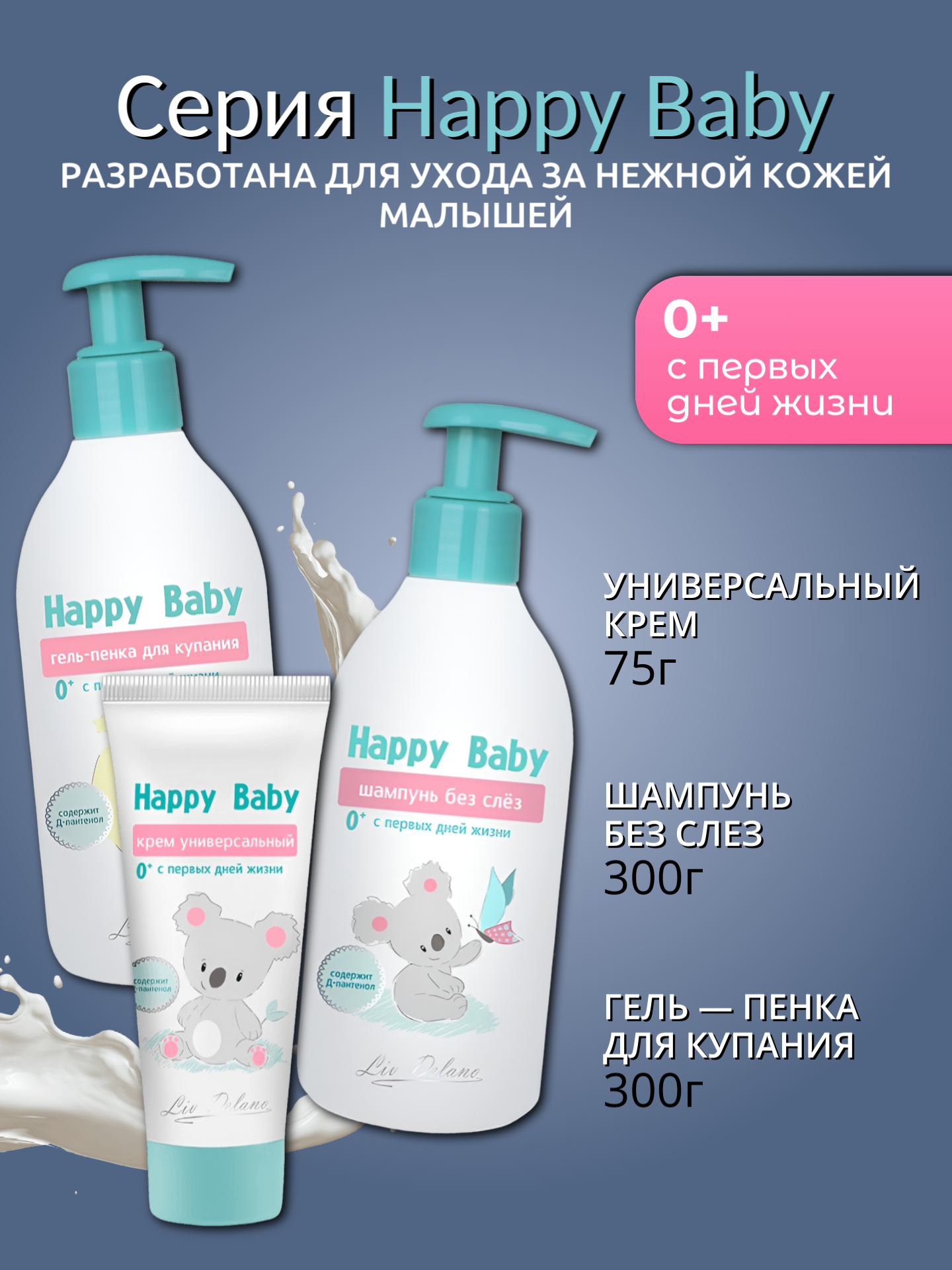 Детский набор для новорожденных подарочный Happy Baby