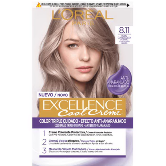 Краска для волос «L'Oreal Paris» Excelence Crème, 8.11