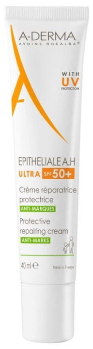 A-DERMA EPITHELIALE A.H ULTRA Защитный восстанавливающий крем SPF 50+ 40 мл