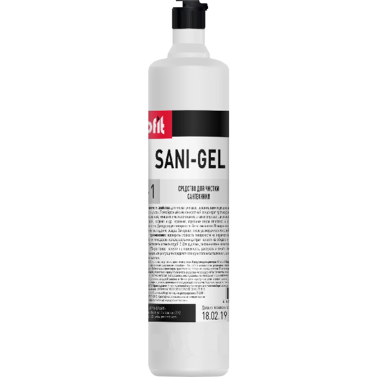 Средство чистящее для санузлов «Profit» Sani-Gel, 453-1, 1 л