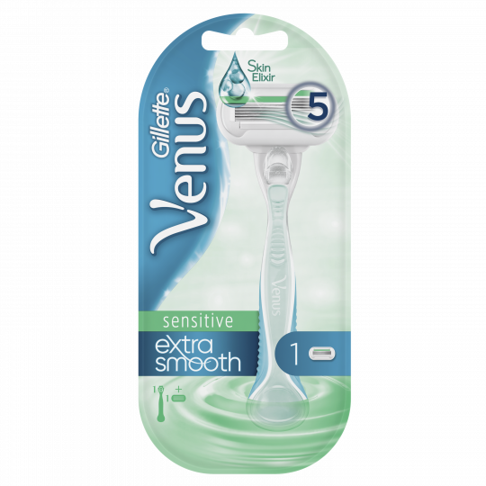 Бритва / станок для бритья женский Gillette Venus Embrace Extra Smooth Sensitive с 1 кассетой